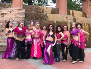 bellydance class at 2019 farmers market performance